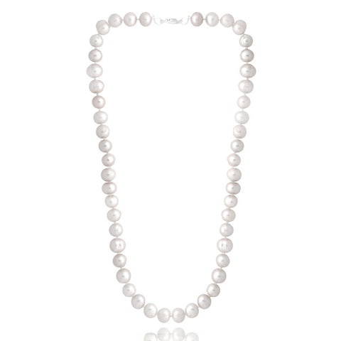 Coloured Freshwater Pearl Necklace - White