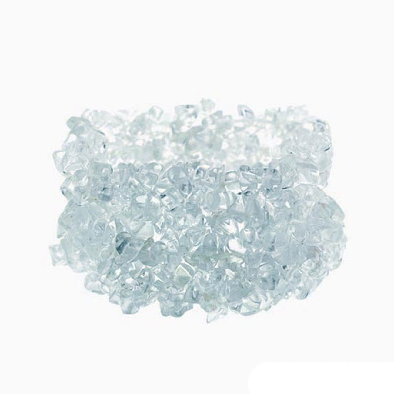 Gemstone Accented Slip-On Style Bracelet - Blue Quartz