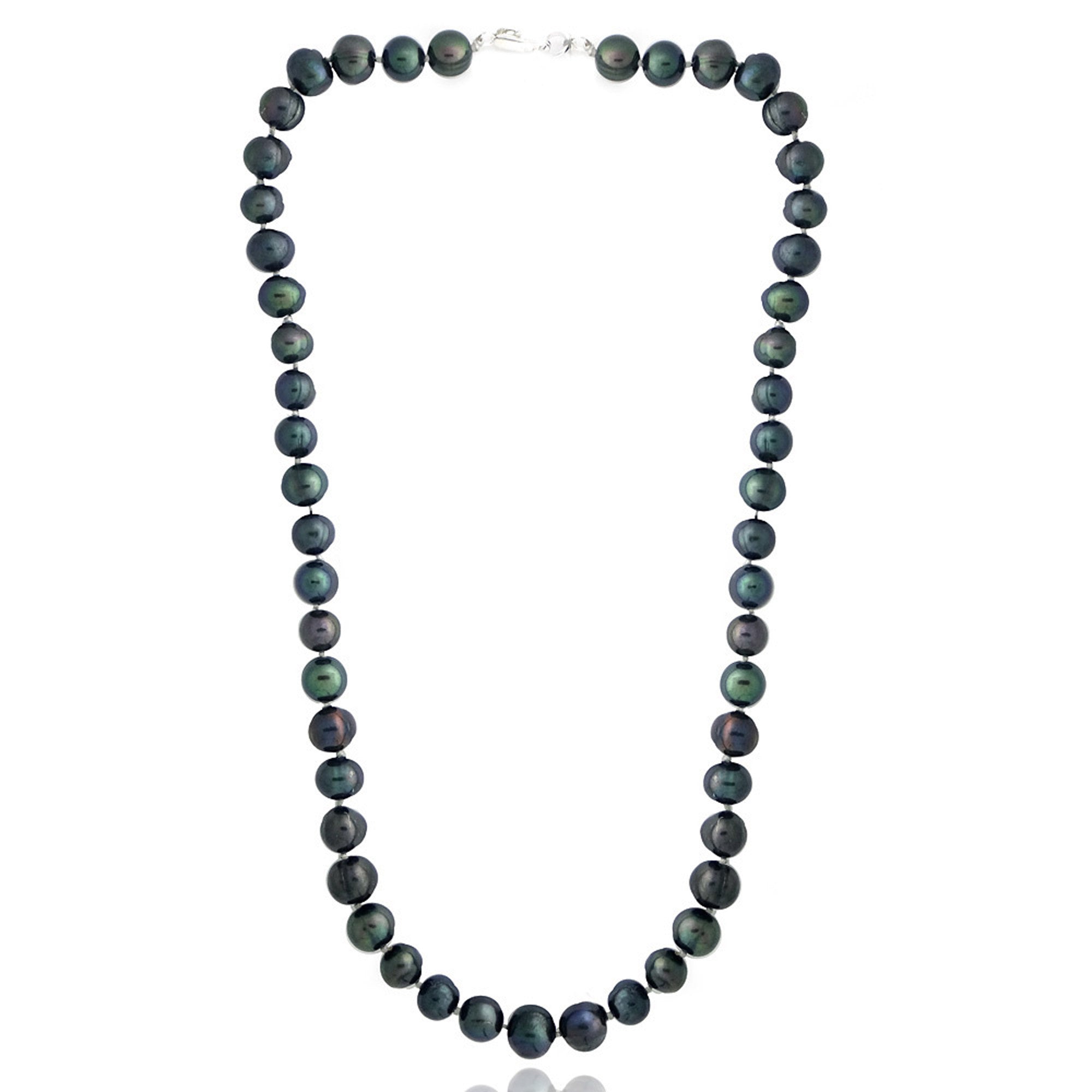 Coloured Freshwater Pearl Necklace - Peacock