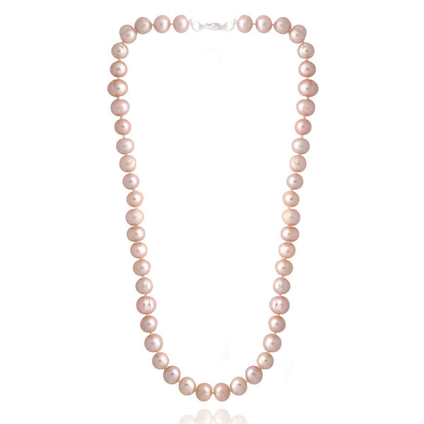 Coloured Freshwater Pearl Necklace - Pink