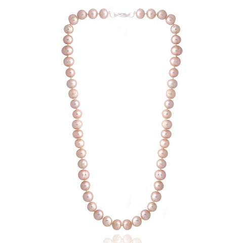 Coloured Freshwater Pearl Necklace - Pink