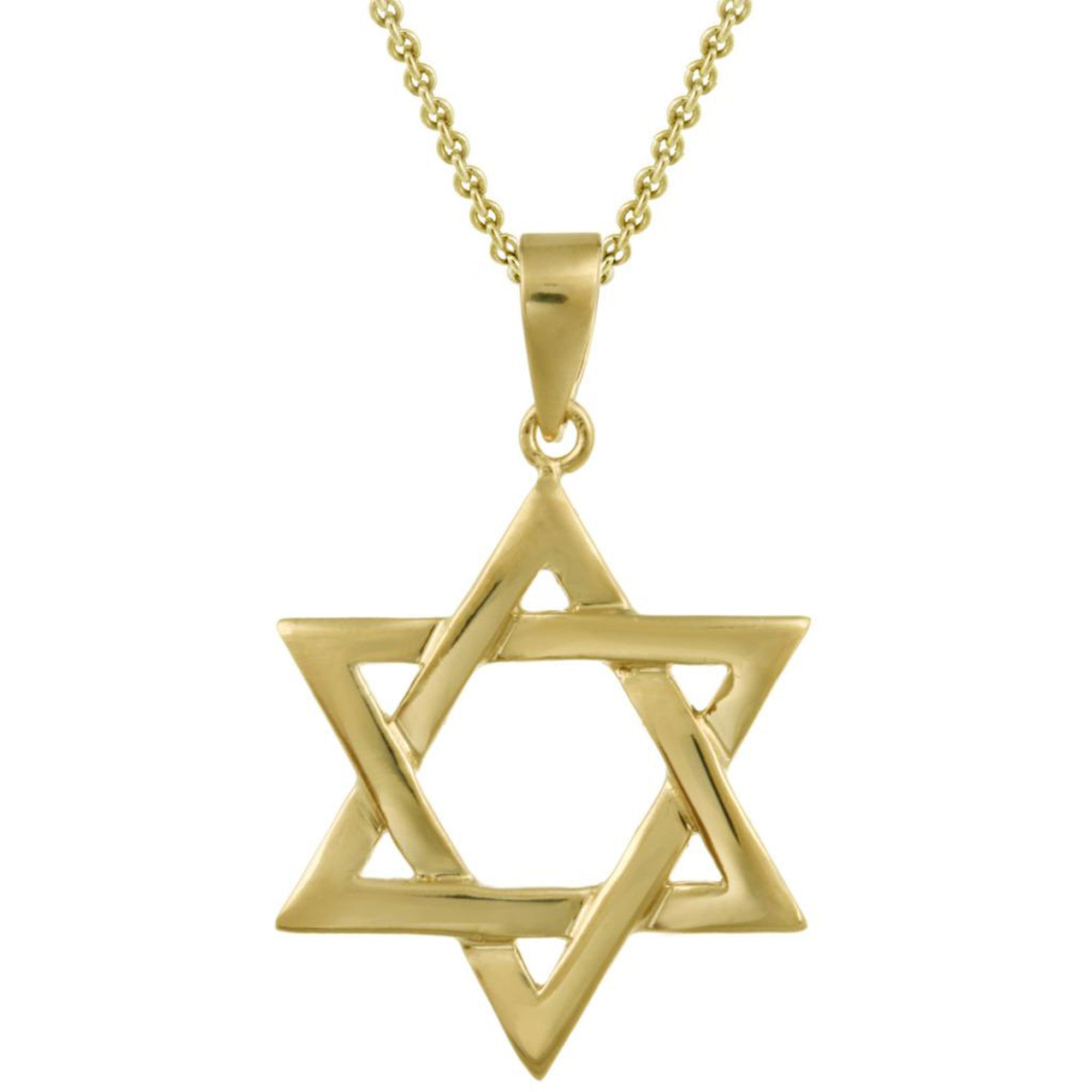 Star of David Necklace - 18k Gold Over Sterling Silver