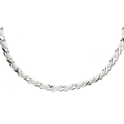 Sterling Silver Hugs & Kisses Necklace - 16 Inches