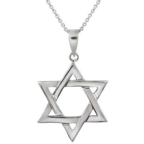 Sterling Silver Star of David Necklace